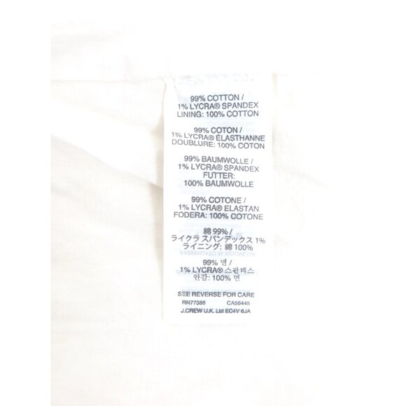 J. Crew Spaghetti Strap Halter SunDress Sleeveless Pockets White SZ XXS - Picture 7 of 7